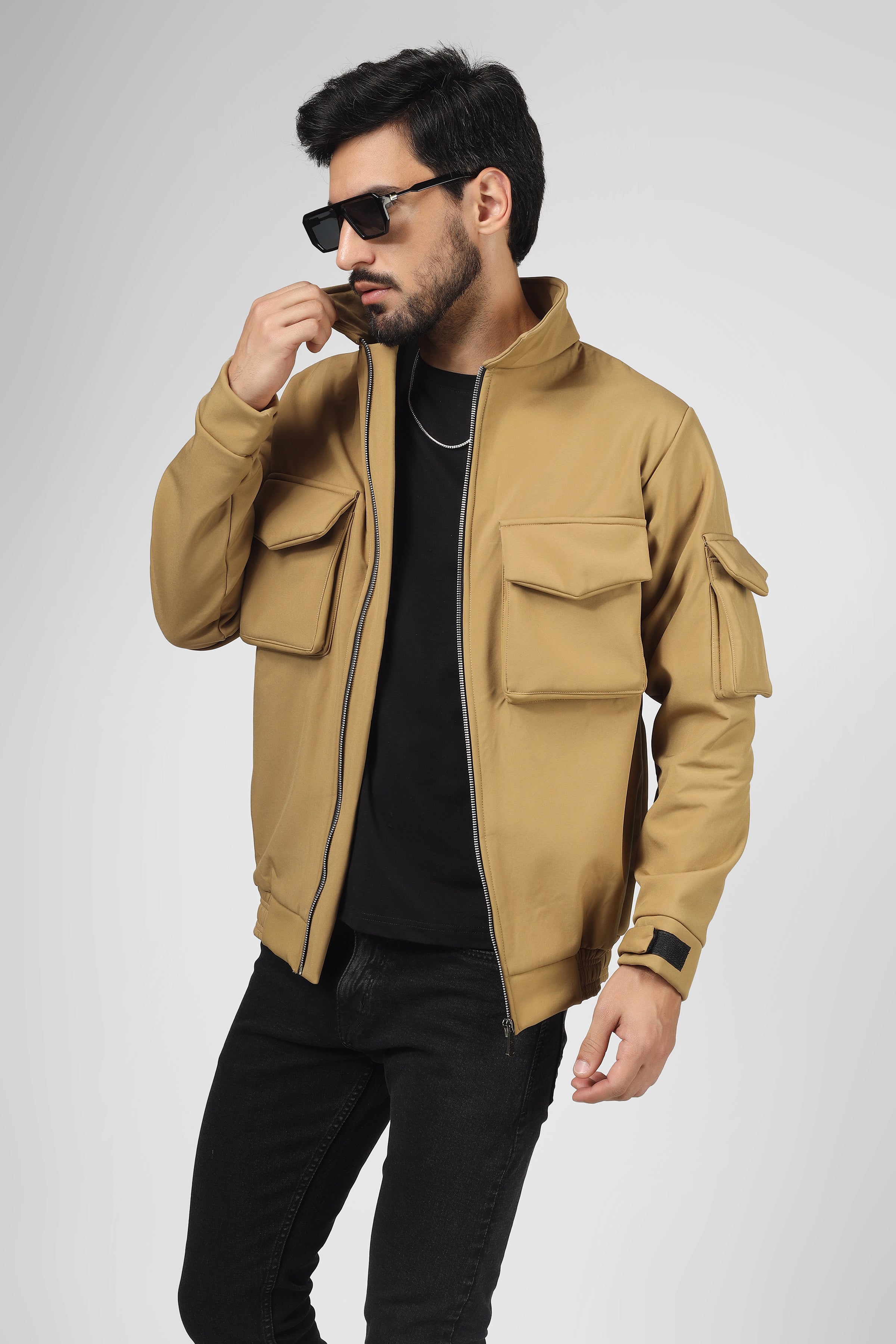 Camel bomber 2024 jacket mens